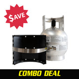 10 lb. Aluminum Propane Tank and Bracket Combo!