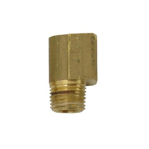 1/8" FPT x 1/8" MPT 90Â° Brass Elbow