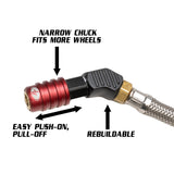 Trooper Safety Series - 60 psi Liquid Analog Ventoso Tire Inflator w/ 6 ft. Hose Whip