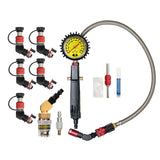 Monster Valve Primary - Standard Valve Stem Mount - 5 pack with Ventoso RED Tire Inflator Gauge