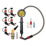 Monster Valve Primary - Standard Valve Stem Mount - 5 pack with Ventoso RED Tire Inflator Gauge